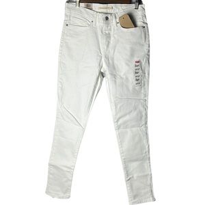 NWT — Levi’s: Levi Strauss & Co. Denim Mid-Rise Shaping Skinny Jeans in White